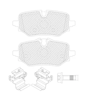 Гальмівні колодки задн, BMW 1 (F70), 2 GRAN COUPE (F74), 2 (U06), X1 (U11), X2 (U10) MINI ACEMAN (J05), COOPER (J01), COUNTRYMAN (U25) 1.5-Electric 11.21- Ferodo FDB5561
