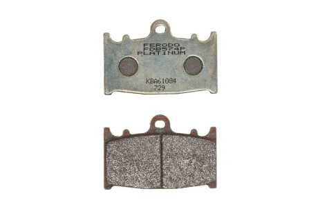 Гальмівні колодки передн, призначення: шосейне, матеріал: platinum-P, 46,1x69,9x8,3мм KAWASAKI GPZ, KLZ, VN, ZR, ZX-6R, ZX-9R, ZXR, ZZR SUZUKI GSF, GSR, GSX, GSX-R, RGV, SV, VS 250-2000 1990-2015 Ferodo FDB574P