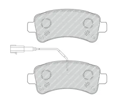 Тормозные колодки FERODO FVR4950