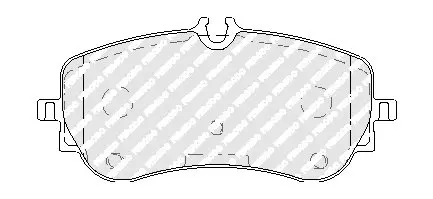 Тормозные колодки FERODO FVR5068