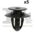 Кліпса кріплення обшивки (к-кт 5шт) BMW 3 (E36/E46) 91-/5 (E39/F10/G30) 96-/7 (E32/E38/E65/F01) 85- FA1 10-40089.5 (фото 1)