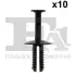 Кліпса кріплення обшивки (к-кт 10 шт) MB/VAG/BMW (чорна) Fischer Automotive One (FA1) 11-20021.10 (фото 1)