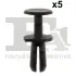 Кліпса кріплення обшивки (к-кт 5 шт) Audi/Skoda/VW Fischer Automotive One (FA1) 11-20023.5 (фото 1)