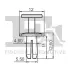 Кліпса кріплення обшивки (к-кт 5 шт) Audi/Skoda/VW Fischer Automotive One (FA1) 11-20023.5 (фото 2)