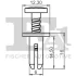 Кліпса кріплення (пістон) (к-кт 5шт) Citroen Berlingo/Opel Combo/Peugeot Partner 1.5/1.6 18- FA1 11-30011.5 (фото 2)