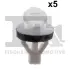 Кліпса кріплення обшивки (к-кт 5 шт) Audi A4 00-08 Fischer Automotive One (FA1) 11-40102.5 (фото 1)