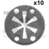 Шайба фіксуюча (к-кт 10шт) VW Caddy II/III/Crafter 30-35/30-50/Golf II/III/IV/V/VI/Jetta II 80- Fischer Automotive One (FA1) 11-40111.10 (фото 1)