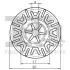 Шайба фіксуюча (к-кт 5шт) VW Caddy II/III/Crafter 30-35/30-50/Golf II/III/IV/V/VI/Jetta II 80- Fischer Automotive One (FA1) 11-40113.5 (фото 2)