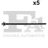 Стяжка пластикова (к-кт 5шт) Audi/Seat/Skoda/VW (чорна) Fischer Automotive One (FA1) 11-50001.5 (фото 1)