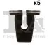 Кліпса (пістон) кріплення обшивки капоту (к-кт 5 шт) VW Caddy 95- Fischer Automotive One (FA1) 11-60005.5 (фото 1)