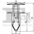 Кліпса кріплення (пістон) (к-кт 5шт) Dacia/Renault/Nissan Fischer Automotive One (FA1) 12-20004.5 (фото 2)