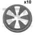 Кліпса кріплення (к-кт 10 шт) Ford Focus 98-04 Fischer Automotive One (FA1) 13-40025.10 (фото 1)