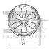 Кліпса кріплення (к-кт 10 шт) Ford Focus 98-04 Fischer Automotive One (FA1) 13-40025.10 (фото 2)