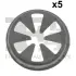 Кліпса кріплення (к-кт 5 шт) Ford Focus 98-04 Fischer Automotive One (FA1) 13-40025.5 (фото 1)
