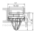 Кліпса кріплення (к-кт 5 шт) Ford Transit 14- Fischer Automotive One (FA1) 13-40029.5 (фото 2)