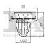 Кліпса кріплення обшивки (к-кт 10 шт) Citroen Jumper/Peugeot Boxer/Fiat Ducato 01-06 Fischer Automotive One (FA1) 21-40012.10 (фото 2)