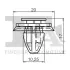 Кліпса кріплення обшивки (к-кт 5 шт) Citroen Jumper/Peugeot Boxer/Fiat Ducato 01-06 Fischer Automotive One (FA1) 21-40012.5 (фото 2)