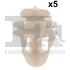 Кліпса кріплення обшивки (к-кт 5 шт) Renault Clio 05-14 FA1 22-40020.5 (фото 1)