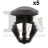 Кліпса кріплення обшивки дверей (к-кт 5шт) Duster 1.6 SCe 17 FA1 22-40032.5 (фото 1)