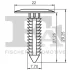 Кліпса (пістон) кріплення обшивки капоту (к-кт 5 шт) Chrysler Voyager 04-08 FA1 25-10003.5 (фото 2)