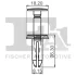 Кліпса кріплення (к-кт 5шт) Fiat Freemont 11-/Chrysler 300C 11- FA1 33-20010.5 (фото 2)