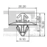 Кліпса кріплення обшивки (к-кт 10шт) Renault Master 97-10/Iveco Daily 06-14 Fischer Automotive One (FA1) 33-40014.10 (фото 2)
