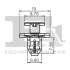 Кліпса кріплення (к-кт 5 шт) Subaru Legacy 09-/Impreza 00- FA1 72-30004.5 (фото 2)