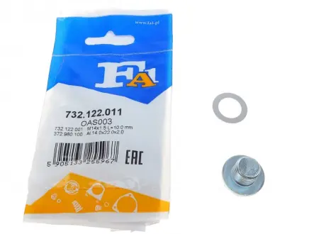 Пробка піддону автомобіля Fischer Automotive One (FA1) 732.122.011