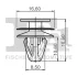 Кліпса кріплення обшивки (к-кт 5шт) Hyundai Elantra/Kia Cerato 03-11 FA1 73-40005.5 (фото 2)