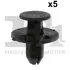 Кліпса кріплення молдинга (к-кт 5шт) Nissan Qashqai 06-15/Renaul Koleos 08- Fischer Automotive One (FA1) 75-20002.5 (фото 1)