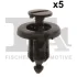 Кліпса кріплення (пістон) (к-кт 5шт) Dacia/Renault/Nissan Fischer Automotive One (FA1) 75-30004.5 (фото 1)