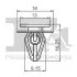 Кліпса кріплення (к-кт 5шт) Fiat Sedici 06-14/Suzuki SX4 07- Fischer Automotive One (FA1) 76-40009.5 (фото 2)