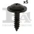 (к-кт 5шт) Кліпса кріплення Honda Accord 98-02 FA1 79-70001.5 (фото 1)