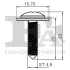 (к-кт 5шт) Кліпса кріплення Honda Accord 98-02 FA1 79-70001.5 (фото 2)
