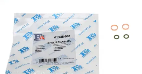 Комплект прокладок з різних матеріалів Fischer Automotive One (FA1) KT128-501