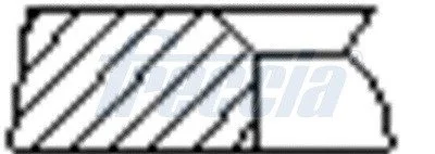 Комплект кілець на поршень Freccia FR10-229000