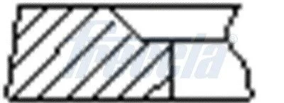 Комплект кілець на поршень Freccia FR10-249100