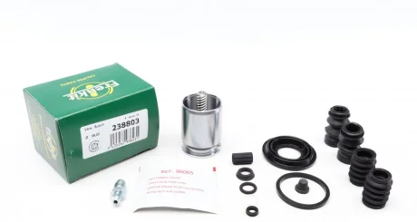 Ремкомплект супорта (заднього) (R) VW Caddy III 04-15 (d=38mm) (+поршень з механізмом) (Bosch) Frenkit 238803