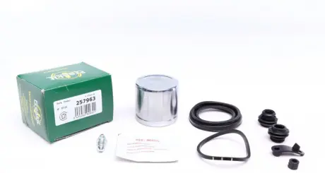 Ремкомплект супорта (переднього) Kia Ceed 06- (d=57mm) (+поршень) (Kasco) FRENKIT 257963