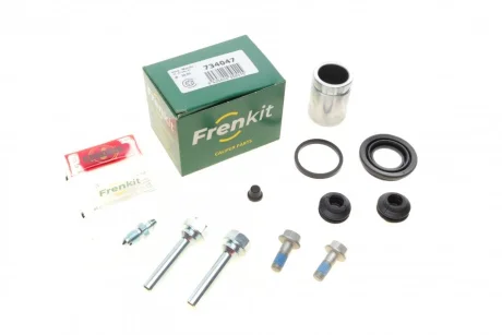 Ремкомплект супорта (заднього) Kia Soul 09- (d=34mm) (+поршень/направляюча) (Mando) Frenkit 734047
