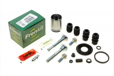 Ремкомплект супорта (заднього) (L) VW Caddy III 04-15 (d=38mm) (Bosch) (+поршень/направляюча) Frenkit 738115