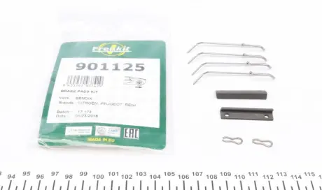 Планка супорта (заднього) прижимна (к-кт) Renault Clio 91-06 (Bendix) FRENKIT 901125