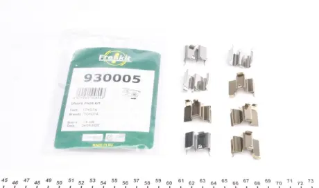 Планка супорта (заднього) прижимна (к-кт) Toyota Land Cruiser 100 98-08 (Toyota) FRENKIT 930005
