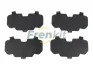Комплект протискрипних пластин (передніх/задніх) VW Sharan 95-10/T4 90-03 (TRW) Frenkit 940094 (фото 1)