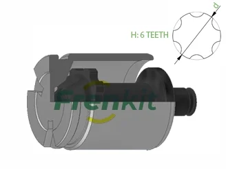 Поршень супорта з мех. зад. A6 C6/Passat B6 (41mm)(TRW) Frenkit K415201
