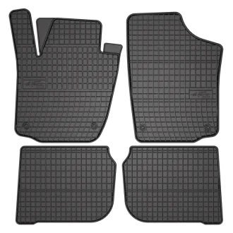 Килимки Гума, 4 шт BASIC, задн/передн, комплект, колір чорний, SEAT LEON, TOLEDO II SKODA OCTAVIA I VW BORA, BORA I, GOLF IV, JETTA III 09.96-06.14, Ліфтбек / Седан / Універсал / Хетчбек FROGUM ET0012
