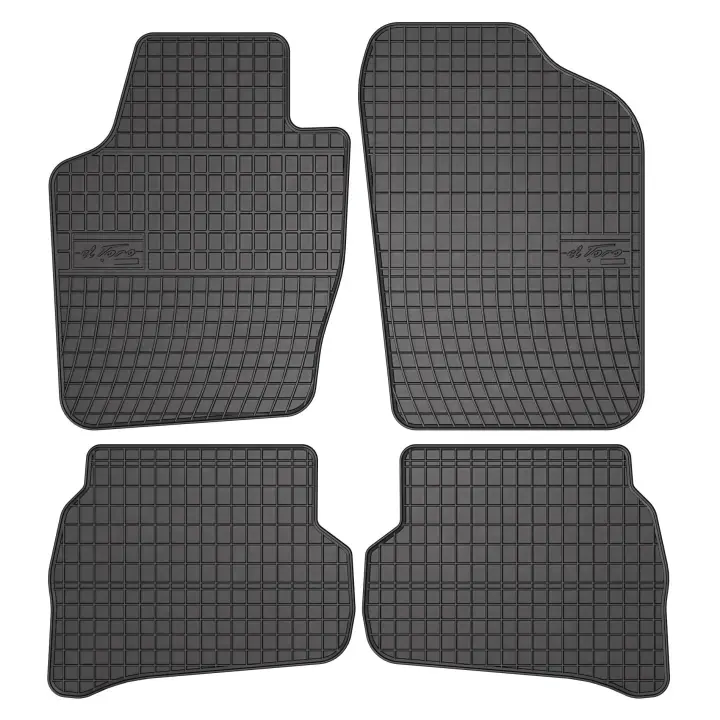 Килимки Гума, 4 шт BASIC, задн/передн, комплект, колір чорний, VW POLO IV, POLO V, POLO VIVO 09.02-05.22, Ліфтбек FROGUM ET0394 (фото 1)