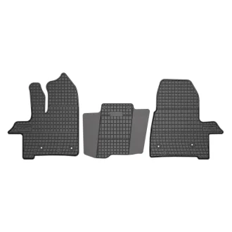 Килимки Гума, 3 шт BASIC, передн, комплект, колір чорний, FORD TRANSIT CUSTOM V362, TRANSIT V363 05.19-, Буси FROGUM ET410565