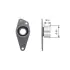 GATES RENAULT Натяжной ролик Clio 1,7/1,9D/ Laguna 1,8-2,0/R9/11/19/21, Trafic, Volvo T42088