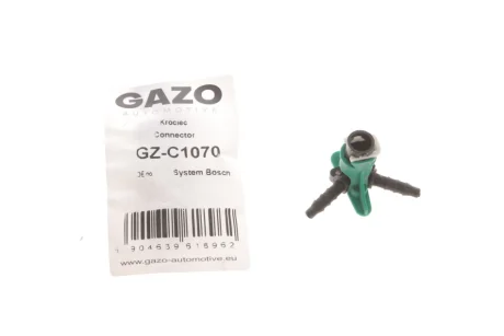 Штуцер шланга зливу Т-подібний (пласт.) (Bosch) Gazo GZ-C1070